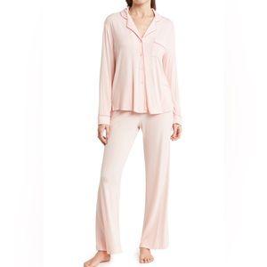 Nordstrom Tranquility Long Sleeve Shirt & Pants Pajama Set Pink XL